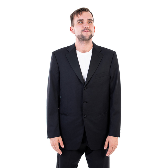 ERMENEGILDO ZEGNA BLACK SUIT JACKETMENS SIZE XL